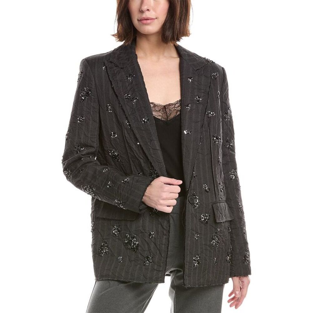 Simkhai Womens  Murphy Blazer, Black
